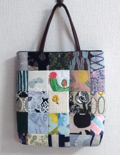 ミナペルホネン パッチワーク マチありトートバッグ - メルカリ