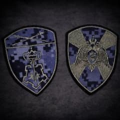 ロシア軍 実物 ロシア国家親衛隊 OVO ベルクロパッチ 青デジタル ペア