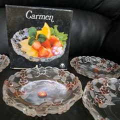 Carmen ドイツのガラスお皿•フルーツ皿5枚セット - メルカリ