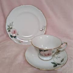 大倉陶園 フェアリーローズ マチルダ ティーカップ ソーサー プレート