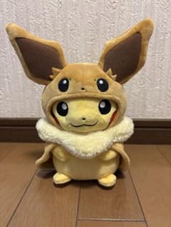 イーブイポンチョのピカチュウ ぬいぐるみ ポケモンセンター限定