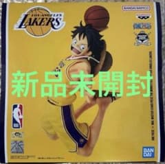 ワンピースベースショップ NBA レイカーズ ルフィ フィギュア 新品未