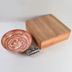 九谷焼 古九谷 八郎手 赤絵金彩 人物文 大鉢 時代箱付 D R9433B - メルカリ