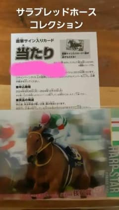 サラブレッドホースコレクション ツインウエハース 当たり券 直筆