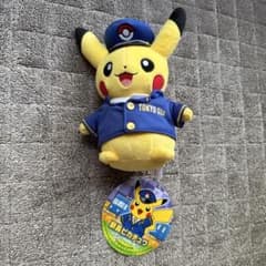 新品未使用】東京駅 限定 駅長 ピカチュウ ぬいぐるみ タグ付き - メルカリ