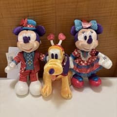3体セット ミニパル ぬいぐるみバッジ ミッキー ミニー プルート