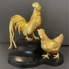 金の鶏 置物 ⭐️ニワトリ⭐️ 値下げしました‼️ - メルカリ