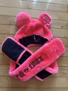 ディズニーミニー 耳付きマフラーキャップ - メルカリ