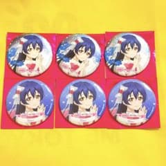 園田海未 ラブライブ μ's ラブカ感謝祭 15周年 缶バッジ ホロ ノーマル