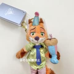 ズートピア 10周年 ニック ぬいぐるみ キーチェーン ディズニーストア