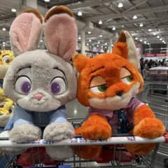 ズートピア2 ジュディ ニック ぬいぐるみ コストコブランケット入り