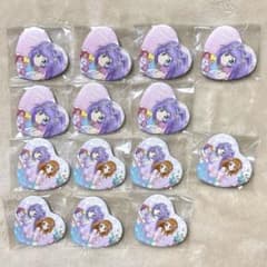 アイカツ プリパラ ガーデンパーティー ハート缶バッジ 真中らぁら
