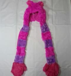 チェシャ猫マフラーキャップ ファンキャップ ディズニー - メルカリ