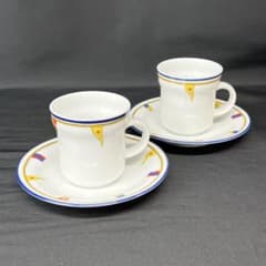 リチャードジノリ クリッパー デミタスカップ＆ソーサー 2客 廃盤