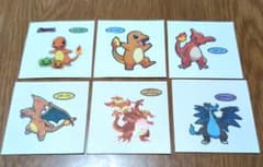 ポケモンパンシール ヒトカゲ ・リザード ・リザードン・メガ