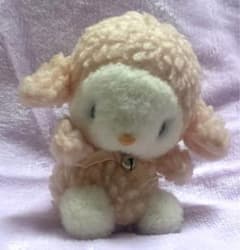 昭和レトロ ファンシー ピンク 羊 ひつじ ぬいぐるみ ラム マスコット