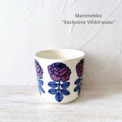 ♡マリメッコ ヴィヒキルース ラテマグ 限定 パープル 紫 マグカップ