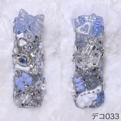 デコ033♡アイコスケース♡IQOS♡イルマワン♡デコケース♡水色♡姫系