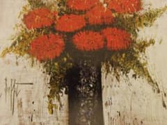 ベルナール・ビュッフェ、【Zinnias dans un vase】 - メルカリ
