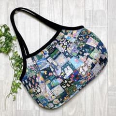 ユキエモン アニバーサリーパッチワーク（ネイビー） グラニーバッグ