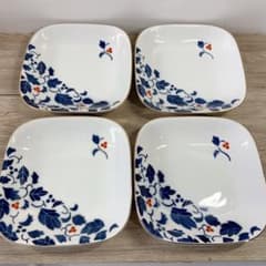 深川製磁 オールド深川 ぶどう ブドウ 葡萄 角皿 中皿 プレート 和食器