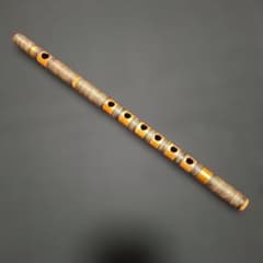 篠笛 古典調 7本調子 6穴 藤総巻き 拭漆仕上げ 超鐵仕様 - メルカリ