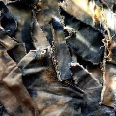 A13 デニム ハギレ コーヒー染め - メルカリ