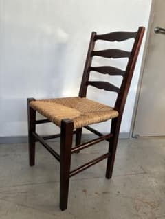 松本民芸家具 517型ラッシチェア ラダーバック バーナードリーチ 柳