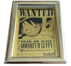 ONE PIECE 純金製 ルフィ 手配書 ワンピース カード WANTED - メルカリ