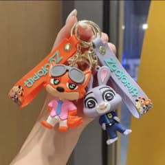 ペアセット】ズートピア キーホルダー ストラップ ニック＋ジュディ