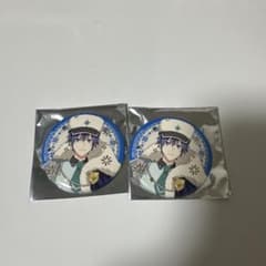 SideM シーパラコラボ 描き下ろし箔押し缶バッジ 天峰秀 2点セット