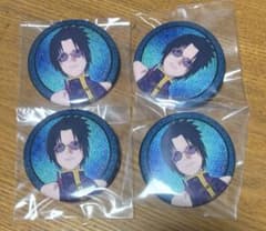 NARUTO うちはサスケ 和紙缶バッジ 切り絵シリーズ デコレクション缶