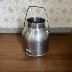 アンティーク】昭和レトロ ステンレス ミルクタンク 牛乳缶 ジャンク