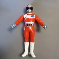 デンジレッド ソフビ人形 電子戦隊デンジマン フィギュア 昭和ヒーロー