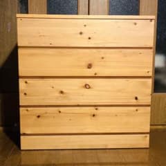 廃盤品】無印良品 4段 パイン材チェスト - メルカリ