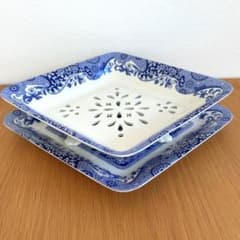 美品】spode ブルーイタリアン フルーツコランダー 200周年記念 - メルカリ