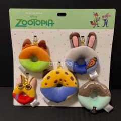 ディズニーストア ズートピア ドーナツ ぬいぐるみ キーチェーンセット