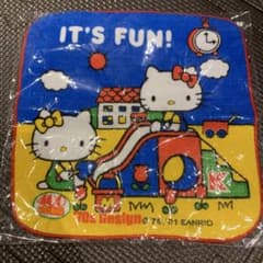 ハローキティ タオルハンカチ いちご新聞400号付録 平成レトロ 未開封