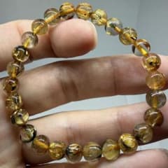 ◇z9981 ハイクオリティ ゴールド タイチン ルチル クォーツ072 金運