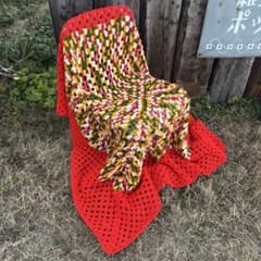 USA vintage】 グラニーブランケット ラグ こたつカバー - メルカリ