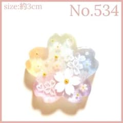 No.534 レジン ヘアゴム キーホルダー ピンバッジ 桜さくら - メルカリ