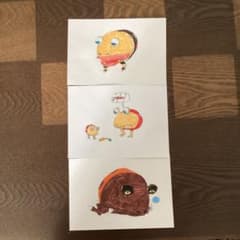 子供の絵 3枚セット 赤チャッピー テンチャッピー クマチャッピー