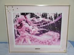 版画 てぃんくる 雪月華舞 アールビバン ミクスドメディア 作品番号37