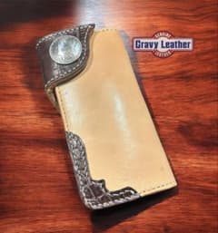 Gravy Leather クロコダイル 長財布 本革 栃木 サドルレザー ワニ