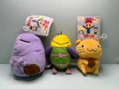 TOMY製 おじゃる丸 公ちゃん 貧ちゃん でんぼ ぬいぐるみ 3体セット