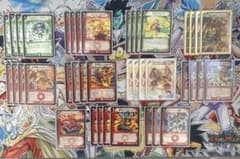 デュエマクラシック08対応 赤緑バルガ連ドラ デッキ スリーブ付き