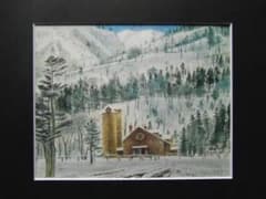 岡鹿之助、【雪】、希少な大判額装用画集より、美品、日本人画家、新品