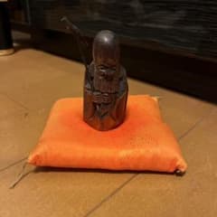 七福神 福禄寿 寿老人 木彫 一刀彫り 置物 時代物 骨董品 縁起物