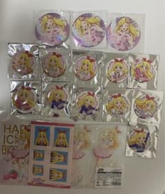 アイカツ 星宮いちご まとめ売り 星宮いちごだらけ缶バッジ bigホロ缶