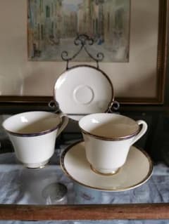 ミントンSt. Jamesセントジェームス ゴールドエナメル彩2客ティー